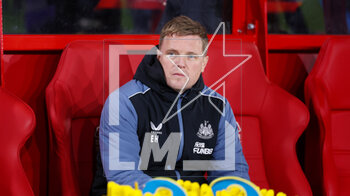 2023-03-17 - Newcastle United Manager Eddie Howe during the English championship Premier League football match between Nottingham Forest and Newcastle United on 17 March 2023 at the City Ground in Nottingham, England - FOOTBALL - ENGLISH CHAMP - NOTTINGHAM V NEWCASTLE - ENGLISH PREMIER LEAGUE - SOCCER