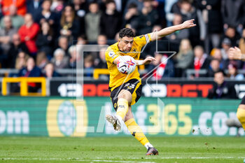 2023-04-15 - Wolverhampton Wanderers defender Max Kilman during the English championship Premier League football match between Wolverhampton Wanderers and Brentford on 15 April 2023 at Molineux stadium in Wolverhampton, England - FOOTBALL - ENGLISH CHAMP - WOLVERHAMPTON V BRENTFORD - ENGLISH PREMIER LEAGUE - SOCCER