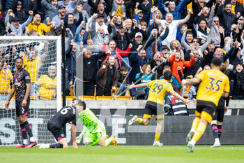 2023-04-15 - Wolverhampton Wanderers forward Diego Costa (29) scores and celebrates 1-0 during the English championship Premier League football match between Wolverhampton Wanderers and Brentford on 15 April 2023 at Molineux stadium in Wolverhampton, England - FOOTBALL - ENGLISH CHAMP - WOLVERHAMPTON V BRENTFORD - ENGLISH PREMIER LEAGUE - SOCCER