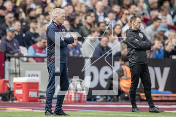 2023-04-16 - David Moyes, Manager of West Ham during the English championship Premier League football match between West Ham United and Arsenal on 16 April 2023 at the London Stadium in London, England - FOOTBALL - ENGLISH CHAMP - WEST HAM V ARSENAL - ENGLISH PREMIER LEAGUE - SOCCER