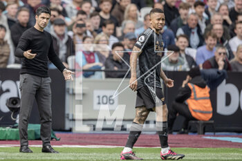 2023-04-16 - Arsenal Manager Mikel Arteta during the English championship Premier League football match between West Ham United and Arsenal on 16 April 2023 at the London Stadium in London, England - FOOTBALL - ENGLISH CHAMP - WEST HAM V ARSENAL - ENGLISH PREMIER LEAGUE - SOCCER
