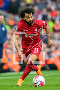 2023-04-22 - Mohamed Salah of Liverpool during the English championship Premier League football match between Liverpool and Nottingham Forest on 22 April 2023 at Anfield stadium in Liverpool, England - FOOTBALL - ENGLISH CHAMP - LIVERPOOL V NOTTINGHAM FOREST - ENGLISH PREMIER LEAGUE - SOCCER