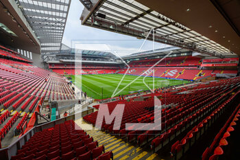 2023-04-22 - General view during the English championship Premier League football match between Liverpool and Nottingham Forest on 22 April 2023 at Anfield stadium in Liverpool, England - FOOTBALL - ENGLISH CHAMP - LIVERPOOL V NOTTINGHAM FOREST - ENGLISH PREMIER LEAGUE - SOCCER