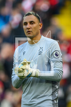 2023-04-22 - Nottingham Forest goalkeeper, Keylor Navas during the English championship Premier League football match between Liverpool and Nottingham Forest on 22 April 2023 at Anfield stadium in Liverpool, England - FOOTBALL - ENGLISH CHAMP - LIVERPOOL V NOTTINGHAM FOREST - ENGLISH PREMIER LEAGUE - SOCCER