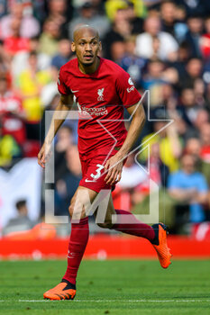 2023-04-22 - Fabinho of Liverpool during the English championship Premier League football match between Liverpool and Nottingham Forest on 22 April 2023 at Anfield stadium in Liverpool, England - FOOTBALL - ENGLISH CHAMP - LIVERPOOL V NOTTINGHAM FOREST - ENGLISH PREMIER LEAGUE - SOCCER