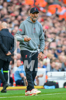 2023-04-22 - Liverpool manager, Jurgen Klopp during the English championship Premier League football match between Liverpool and Nottingham Forest on 22 April 2023 at Anfield stadium in Liverpool, England - FOOTBALL - ENGLISH CHAMP - LIVERPOOL V NOTTINGHAM FOREST - ENGLISH PREMIER LEAGUE - SOCCER
