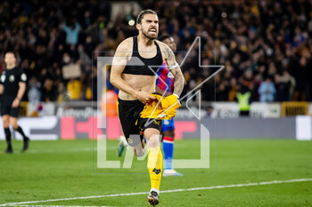 2023-04-25 - Wolverhampton Wanderers midfielder Ruben Neves (8) scores and celebrates 2-0 during the English championship Premier League football match between Wolverhampton Wanderers and Crystal Palace on 25 April 2023 at Molineux stadium in Wolverhampton, England - FOOTBALL - ENGLISH CHAMP - WOLVERHAMPTON V CRYSTAL PALACE - ENGLISH PREMIER LEAGUE - SOCCER