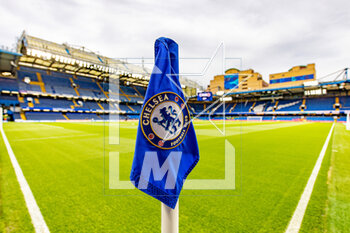 2023-04-26 - Corner flag illustration during the English championship Premier League football match between Chelsea and Brentford on 26 April 2023 at Stamford Bridge in London, England - FOOTBALL - ENGLISH CHAMP - CHELSEA V BRENTFORD - ENGLISH PREMIER LEAGUE - SOCCER