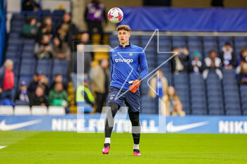 2023-04-26 - Kepa Arrizabalaga (1) of Chelsea warms up during the English championship Premier League football match between Chelsea and Brentford on 26 April 2023 at Stamford Bridge in London, England - FOOTBALL - ENGLISH CHAMP - CHELSEA V BRENTFORD - ENGLISH PREMIER LEAGUE - SOCCER