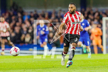 2023-04-27 - Rico Henry (3) of Brentford during the English championship Premier League football match between Chelsea and Brentford on 26 April 2023 at Stamford Bridge in London, England - FOOTBALL - ENGLISH CHAMP - CHELSEA V BRENTFORD - ENGLISH PREMIER LEAGUE - SOCCER