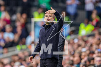 2023-04-30 - Pep Guardiola Manager of Manchester City during the English championship Premier League football match between Fulham and Manchester City on 30 April 2023 at Craven Cottage in London, England - FOOTBALL - ENGLISH CHAMP - FULHAM V MANCHESTER CITY - ENGLISH PREMIER LEAGUE - SOCCER