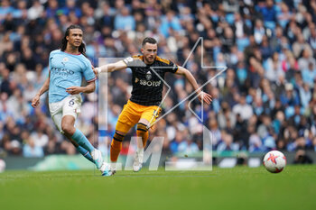 2023-05-06 - Nathan Aké of Manchester City and Leeds United midfielder Jack Harrison during the English championship Premier League football match between Manchester City and Leeds United on 6 May 2023 at the Etihad Stadium in Manchester, England - FOOTBALL - ENGLISH CHAMP - MANCHESTER CITY V LEEDS - ENGLISH PREMIER LEAGUE - SOCCER