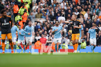 2023-05-06 - Manchester City midfielder Ilkay Gundogan (8) scores a goal and celebrates to make the score 1-0 during the English championship Premier League football match between Manchester City and Leeds United on 6 May 2023 at the Etihad Stadium in Manchester, England - FOOTBALL - ENGLISH CHAMP - MANCHESTER CITY V LEEDS - ENGLISH PREMIER LEAGUE - SOCCER