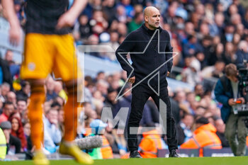 2023-05-06 - Pep Guardiola of Manchester City (Manager) during the English championship Premier League football match between Manchester City and Leeds United on 6 May 2023 at the Etihad Stadium in Manchester, England - FOOTBALL - ENGLISH CHAMP - MANCHESTER CITY V LEEDS - ENGLISH PREMIER LEAGUE - SOCCER