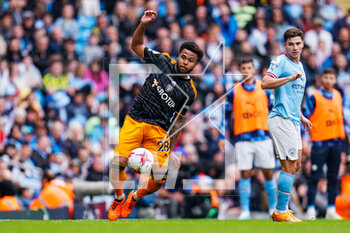 2023-05-06 - Leeds United midfielder Weston McKennie during the English championship Premier League football match between Manchester City and Leeds United on 6 May 2023 at the Etihad Stadium in Manchester, England - FOOTBALL - ENGLISH CHAMP - MANCHESTER CITY V LEEDS - ENGLISH PREMIER LEAGUE - SOCCER