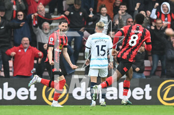 2023-05-06 - Matias Vina (18) of AFC Bournemouth celebrates scoring the equalising goal 1-1 during the English championship Premier League football match between Bournemouth and Chelsea on 6 May 2023 at the Vitality Stadium in Bournemouth, England - FOOTBALL - ENGLISH CHAMP - BOURNEMOUTH V CHELSEA - ENGLISH PREMIER LEAGUE - SOCCER