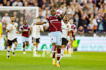 2023-05-08 - Angelo Ogbonna (21) of West Ham during the English championship Premier League football match between West Ham United and Manchester United on 7 May 2023 at the London Stadium in London, England - FOOTBALL - ENGLISH CHAMP - WEST HAM V MANCHESTER UNITED - ENGLISH PREMIER LEAGUE - SOCCER