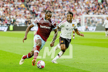 2023-05-08 - Michail Antonio (9) of West Ham during the English championship Premier League football match between West Ham United and Manchester United on 7 May 2023 at the London Stadium in London, England - FOOTBALL - ENGLISH CHAMP - WEST HAM V MANCHESTER UNITED - ENGLISH PREMIER LEAGUE - SOCCER