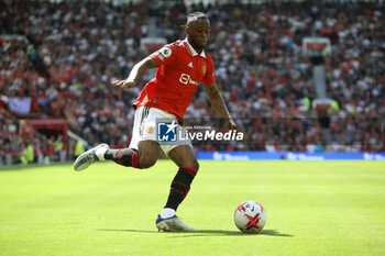 2023-05-13 - Manchester United defender Aaron Wan-Bissaka during the English championship Premier League football match between Manchester United and Wolverhampton Wanderers on 13 May 2023 at Old Trafford in Manchester, England - FOOTBALL - ENGLISH CHAMP - MANCHESTER UNITED V WOLVERHAMPTON - ENGLISH PREMIER LEAGUE - SOCCER
