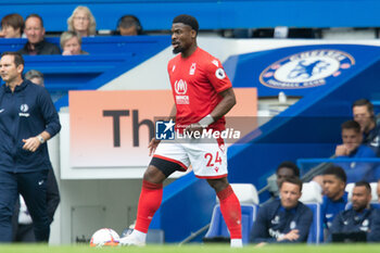2023-05-13 - Nottingham Forest defender Serge Aurier during the English championship Premier League football match between Chelsea and Nottingham Forest on 13 May 2023 at Stamford Bridge in London, England - FOOTBALL - ENGLISH CHAMP - CHELSEA V NOTTINGHAM - ENGLISH PREMIER LEAGUE - SOCCER