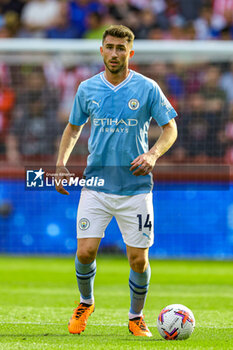 2023-05-29 - Aymeric Laporte (14) of Manchester City during the English championship Premier League football match between Brentford and Manchester City on 28 May 2023 at Gtech Community Stadium in Brentford, England - FOOTBALL - ENGLISH CHAMP - BRENTFORD V MANCHESTER CITY - ENGLISH PREMIER LEAGUE - SOCCER
