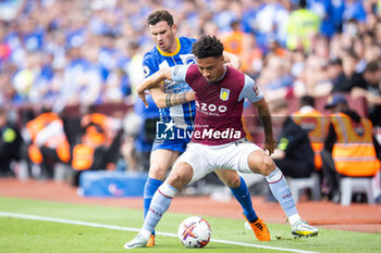 2023-05-28 - Aston Villa defender Boubacar Kamara (44) battles for possession with Brighton and Hove Albion midfielder Pascal Gross (13) during the English championship Premier League football match between Aston Villa and Brighton and Hove Albion on 28 May 2023 at Villa Park in Birmingham, England - FOOTBALL - ENGLISH CHAMP - ASTON VILLA V BRIGHTON - ENGLISH PREMIER LEAGUE - SOCCER