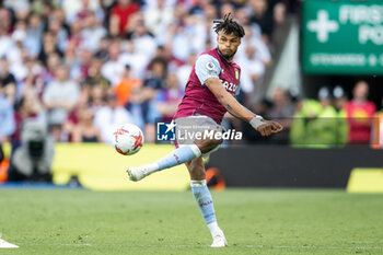 2023-05-28 - Aston Villa defender Tyrone Mings during the English championship Premier League football match between Aston Villa and Brighton and Hove Albion on 28 May 2023 at Villa Park in Birmingham, England - FOOTBALL - ENGLISH CHAMP - ASTON VILLA V BRIGHTON - ENGLISH PREMIER LEAGUE - SOCCER