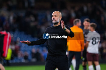 2023-08-11 - Josep Guardiola of Manchester City (Manager) celebrates at full time during the English championship Premier League football match between Burnley and Manchester City on 11 August 2023 at Turf Moor in Burnley, England - FOOTBALL - ENGLISH CHAMP - BURNLEY V MANCHESTER CITY - ENGLISH PREMIER LEAGUE - SOCCER