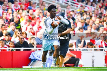 2023-08-12 - Nottingham Forest defender Ola Aina (43) during the English championship Premier League football match between Arsenal and Nottingham Forest on 12 August 2023 at the Emirates Stadium in London, England - FOOTBALL - ENGLISH CHAMP - ARSENAL V NOTTINGHAM - ENGLISH PREMIER LEAGUE - SOCCER