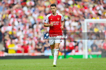 2023-08-12 - Arsenal forward Gabriel Martinelli during the English championship Premier League football match between Arsenal and Nottingham Forest on 12 August 2023 at the Emirates Stadium in London, England - FOOTBALL - ENGLISH CHAMP - ARSENAL V NOTTINGHAM - ENGLISH PREMIER LEAGUE - SOCCER
