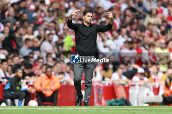 2023-08-12 - Arsenal manager Mikel Arteta during the English championship Premier League football match between Arsenal and Nottingham Forest on 12 August 2023 at the Emirates Stadium in London, England - FOOTBALL - ENGLISH CHAMP - ARSENAL V NOTTINGHAM - ENGLISH PREMIER LEAGUE - SOCCER