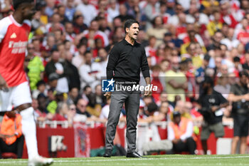 2023-08-12 - Arsenal manager Mikel Arteta during the English championship Premier League football match between Arsenal and Nottingham Forest on 12 August 2023 at the Emirates Stadium in London, England - FOOTBALL - ENGLISH CHAMP - ARSENAL V NOTTINGHAM - ENGLISH PREMIER LEAGUE - SOCCER