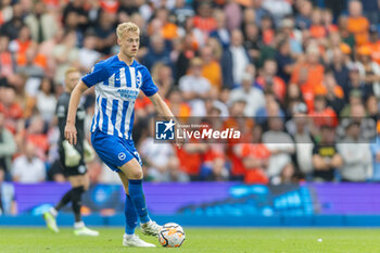 2023-08-12 - Brighton & Hove Albion defender Jan Paul van Hecke during the English championship Premier League football match between Brighton and Hove Albion and Luton Town on 12 August 2023 at the American Express Community Stadium in Brighton and Hove, England - FOOTBALL - ENGLISH CHAMP - BRIGHTON V LUTON TOWN - ENGLISH PREMIER LEAGUE - SOCCER