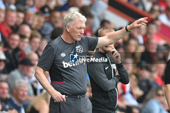 2023-08-12 - West Ham Utd manager David Moyes during the English championship Premier League football match between Bournemouth and West Ham United on 12 August 2023 at the Vitality Stadium in Bournemouth, England - FOOTBALL - ENGLISH CHAMP - BOURNEMOUTH V WEST HAM - ENGLISH PREMIER LEAGUE - SOCCER
