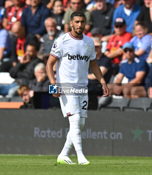 2023-08-12 - Said Benrahma (22) of West Ham United during the English championship Premier League football match between Bournemouth and West Ham United on 12 August 2023 at the Vitality Stadium in Bournemouth, England - FOOTBALL - ENGLISH CHAMP - BOURNEMOUTH V WEST HAM - ENGLISH PREMIER LEAGUE - SOCCER