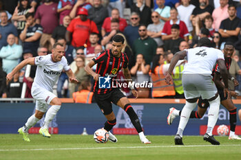 2023-08-12 - Dominic Solanke (9) of AFC Bournemouth during the English championship Premier League football match between Bournemouth and West Ham United on 12 August 2023 at the Vitality Stadium in Bournemouth, England - FOOTBALL - ENGLISH CHAMP - BOURNEMOUTH V WEST HAM - ENGLISH PREMIER LEAGUE - SOCCER