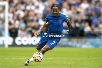 2023-08-13 - Chelsea midfielder Raheem Sterling during the English championship Premier League football match between Chelsea and Liverpool on 13 August 2023 at Stamford Bridge in London, England - FOOTBALL - ENGLISH CHAMP - CHELSEA V LIVERPOOL - ENGLISH PREMIER LEAGUE - SOCCER