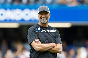 2023-08-13 - Liverpool manager Jurgen Klopp during the English championship Premier League football match between Chelsea and Liverpool on 13 August 2023 at Stamford Bridge in London, England - FOOTBALL - ENGLISH CHAMP - CHELSEA V LIVERPOOL - ENGLISH PREMIER LEAGUE - SOCCER