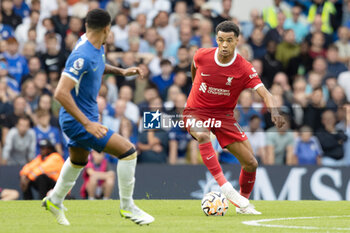2023-08-13 - Liverpool forward Cody Gakpo (18) during the English championship Premier League football match between Chelsea and Liverpool on 13 August 2023 at Stamford Bridge in London, England - FOOTBALL - ENGLISH CHAMP - CHELSEA V LIVERPOOL - ENGLISH PREMIER LEAGUE - SOCCER