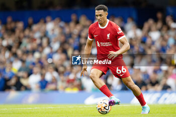 2023-08-13 - Liverpool defender Trent Alexander-Arnold (66) during the English championship Premier League football match between Chelsea and Liverpool on 13 August 2023 at Stamford Bridge in London, England - FOOTBALL - ENGLISH CHAMP - CHELSEA V LIVERPOOL - ENGLISH PREMIER LEAGUE - SOCCER