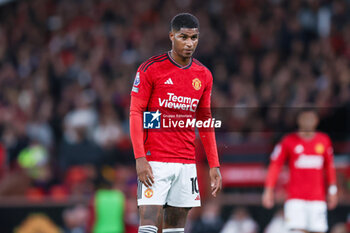 2023-08-14 - Manchester United forward Marcus Rashford during the English championship Premier League football match between Manchester United and Wolverhampton Wanderers on 14 August 2023 at Old Trafford in Manchester, England - FOOTBALL - ENGLISH CHAMP - MANCHESTER UNITED V WOLVERHAMPTON - ENGLISH PREMIER LEAGUE - SOCCER