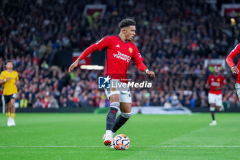 2023-08-14 - Manchester United forward Jadon Sancho (25) during the English championship Premier League football match between Manchester United and Wolverhampton Wanderers on 14 August 2023 at Old Trafford in Manchester, England - FOOTBALL - ENGLISH CHAMP - MANCHESTER UNITED V WOLVERHAMPTON - ENGLISH PREMIER LEAGUE - SOCCER