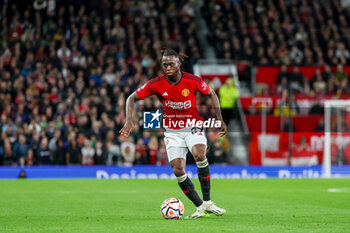 2023-08-14 - Manchester United defender Aaron Wan-Bissaka during the English championship Premier League football match between Manchester United and Wolverhampton Wanderers on 14 August 2023 at Old Trafford in Manchester, England - FOOTBALL - ENGLISH CHAMP - MANCHESTER UNITED V WOLVERHAMPTON - ENGLISH PREMIER LEAGUE - SOCCER