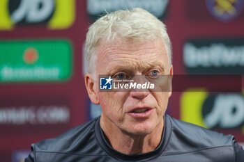 2023-08-20 - West Ham United manager David Moyes during the post match press conference after the English championship Premier League football match between West Ham United and Chelsea on 20 August 2023 at the London Stadium in London, England - FOOTBALL - ENGLISH CHAMP - WEST HAM V CHELSEA - ENGLISH PREMIER LEAGUE - SOCCER