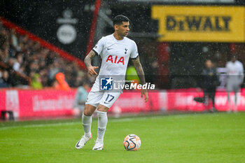 2023-08-26 - Cristian Romero (17) of Tottenham Hotspur during the English championship Premier League football match between Bournemouth and Tottenham Hotspur on 26 August 2023 at the Vitality Stadium in Bournemouth, England - FOOTBALL - ENGLISH CHAMP - BOURNEMOUTH V TOTTENHAM - ENGLISH PREMIER LEAGUE - SOCCER