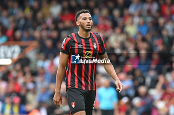 2023-08-26 - Lloyd Kelly (5) of AFC Bournemouth during the English championship Premier League football match between Bournemouth and Tottenham Hotspur on 26 August 2023 at the Vitality Stadium in Bournemouth, England - FOOTBALL - ENGLISH CHAMP - BOURNEMOUTH V TOTTENHAM - ENGLISH PREMIER LEAGUE - SOCCER