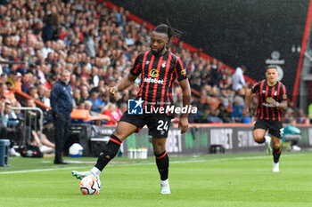 2023-08-26 - Antoine Semenyo (24) of AFC Bournemouth during the English championship Premier League football match between Bournemouth and Tottenham Hotspur on 26 August 2023 at the Vitality Stadium in Bournemouth, England - FOOTBALL - ENGLISH CHAMP - BOURNEMOUTH V TOTTENHAM - ENGLISH PREMIER LEAGUE - SOCCER