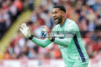 2023-08-27 - Wes Foderingham (18) of Sheffield United during the English championship Premier League football match between Sheffield United and Manchester City on 27 August 2023 at Bramall Lane in Sheffield, England - FOOTBALL - ENGLISH CHAMP - SHEFFIELD V MANCHESTER CITY - ENGLISH PREMIER LEAGUE - SOCCER