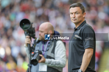 2023-08-27 - Paul Heckingbottom manager of Sheffield United during the English championship Premier League football match between Sheffield United and Manchester City on 27 August 2023 at Bramall Lane in Sheffield, England - FOOTBALL - ENGLISH CHAMP - SHEFFIELD V MANCHESTER CITY - ENGLISH PREMIER LEAGUE - SOCCER