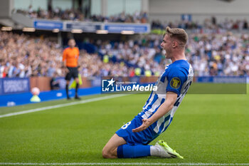 2023-09-02 - Brighton & Hove Albion forward Evan Ferguson celebrates his goal 1-0 during the Premier League match between Brighton and Hove Albion and Newcastle United at the American Express Stadium, Brighton and Hove, England on 2 September 2023. Photo Jane Stokes / Pro Sports Images / DPPI - FOOTBALL - ENGLISH CHAMP - BRIGHTON V NEWCASTLE - ENGLISH PREMIER LEAGUE - SOCCER